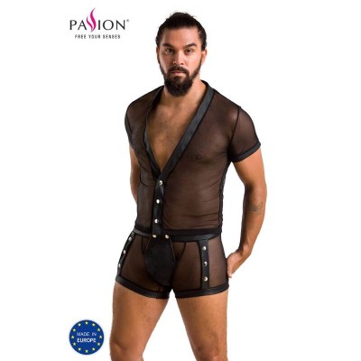 PASSION 052 CONJUNTO MICHAEL PRETO S/M - D-233318 - Dona Pimenta