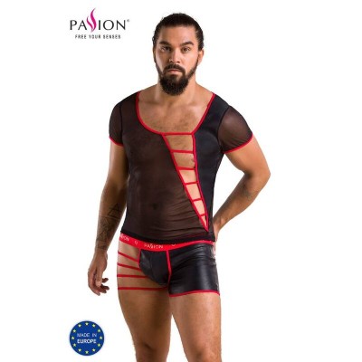 PASSION 055 SET MARK PRETO S/M - D-233324 - Dona Pimenta