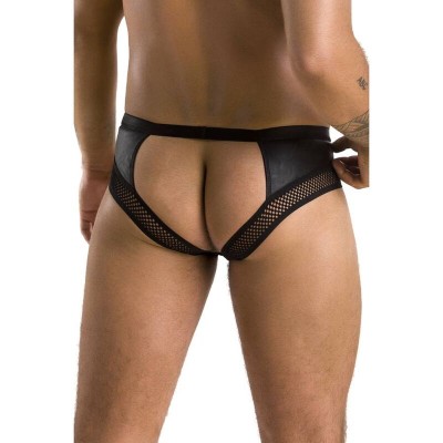 PASSION 030 SLIP OPEN TOM BLACK S/M - D-233274 - Dona Pimenta