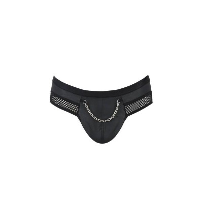 PASSION 030 SLIP OPEN TOM BLACK S/M - D-233274 - Dona Pimenta