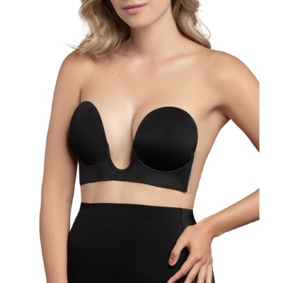 SUTIÃ SUTIÃ SEAMLESS U-STYLE - PRETO TAMANHO A - D-227789 - Dona Pimenta