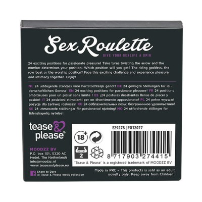 SEX ROULETTE KAMASUTRA (NL-DE-EN-FR-ES-IT-PL-RU-SE-NO) - D-222108 - Dona Pimenta