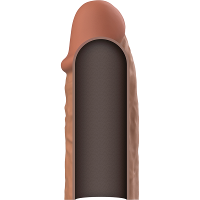 VIRILXL&trade; - EXTENSÃO DE PÊNIS DE SILICONE LÍQUIDO V3 MARROM - D-227246 - Dona Pimenta