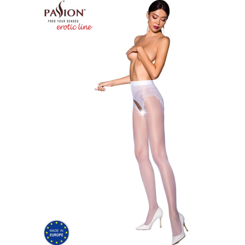 PASSION - TIOPEN 006 MEDIAS BLANCO 1/2 (30 DEN) - D-236217 - Dona Pimenta