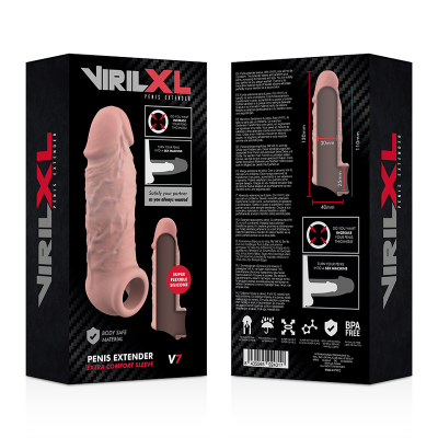 VIRILXL&trade; - EXTENSÃO DE PÊNIS NATURAL DE SILICONE LÍQUIDO V7 - D-227249 - Dona Pimenta