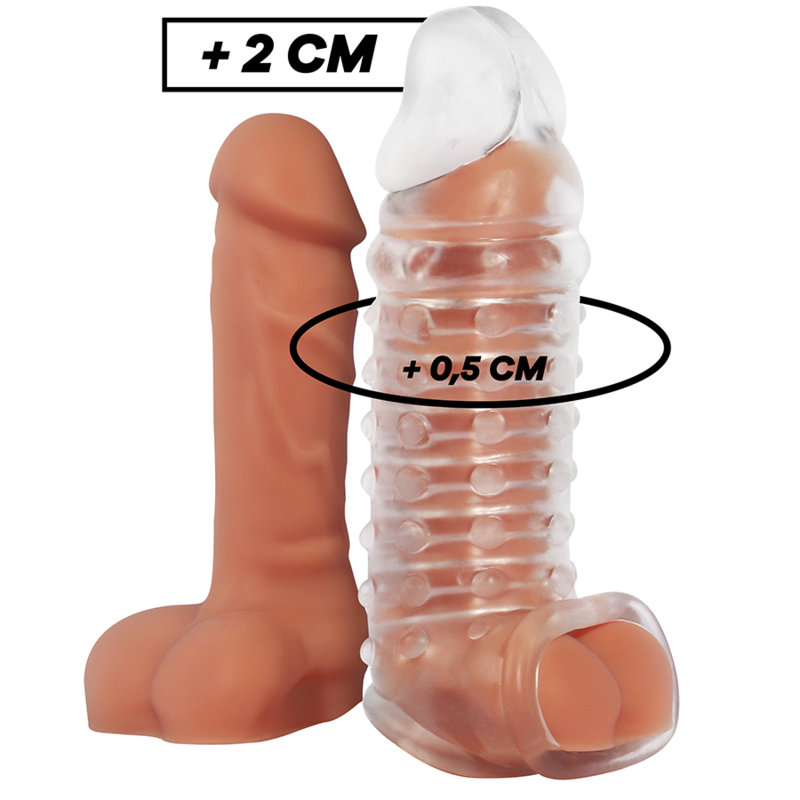 VIRILXL&trade; - EXTENSÃO DO PÊNIS E BAINHA V11 TRANSPARENTE - D-227273 - Dona Pimenta