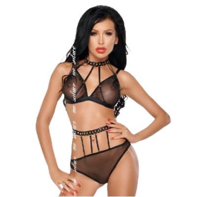 ME-SEDUCE DOTTY CONJUNTO DE DUAS PEÇAS PRETO S / M - D-218857 - Dona Pimenta