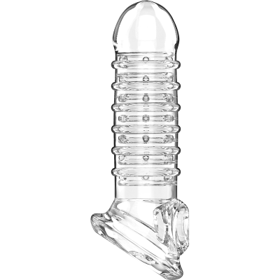 VIRILXL&trade; - EXTENSÃO DO PÊNIS E BAINHA V15 TRANSPARENTE - D-227275 - Dona Pimenta