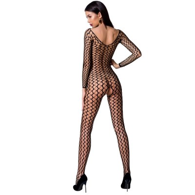 PASSION WOMAN BS068 BODYSTOCKING - BLACK ONE SIZE - D-222330 - Dona Pimenta