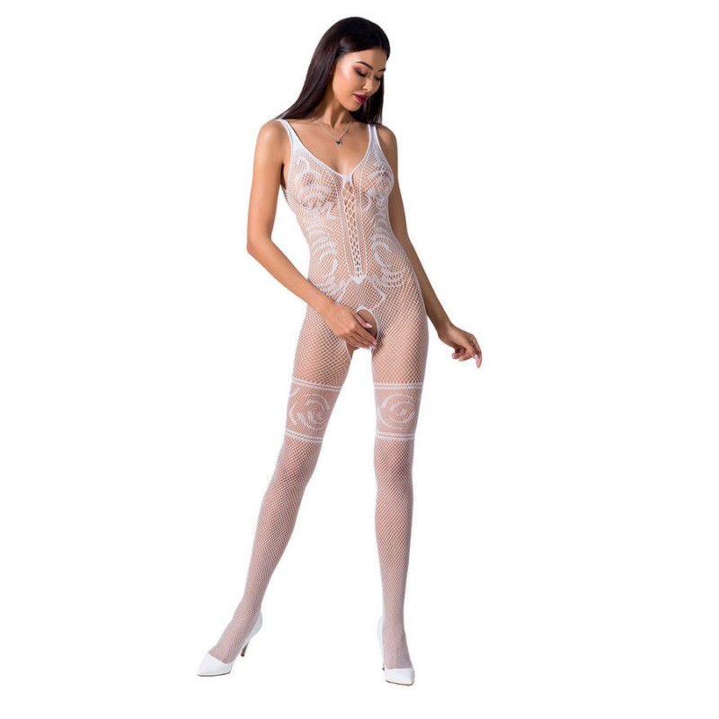 PASSION WOMAN BS069 BODYSTOCKING - BLACK ONE SIZE - D-222333 - Dona Pimenta