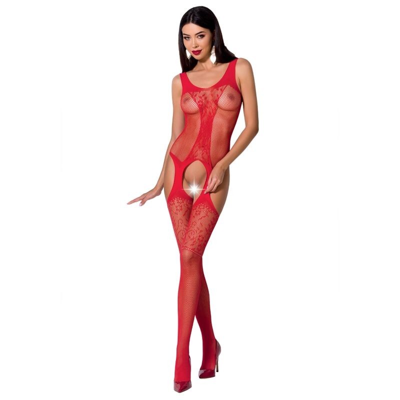 PASSION WOMAN BS072 BODYSTOCKING ONE SIZE BLACK - D-225560 - Dona Pimenta