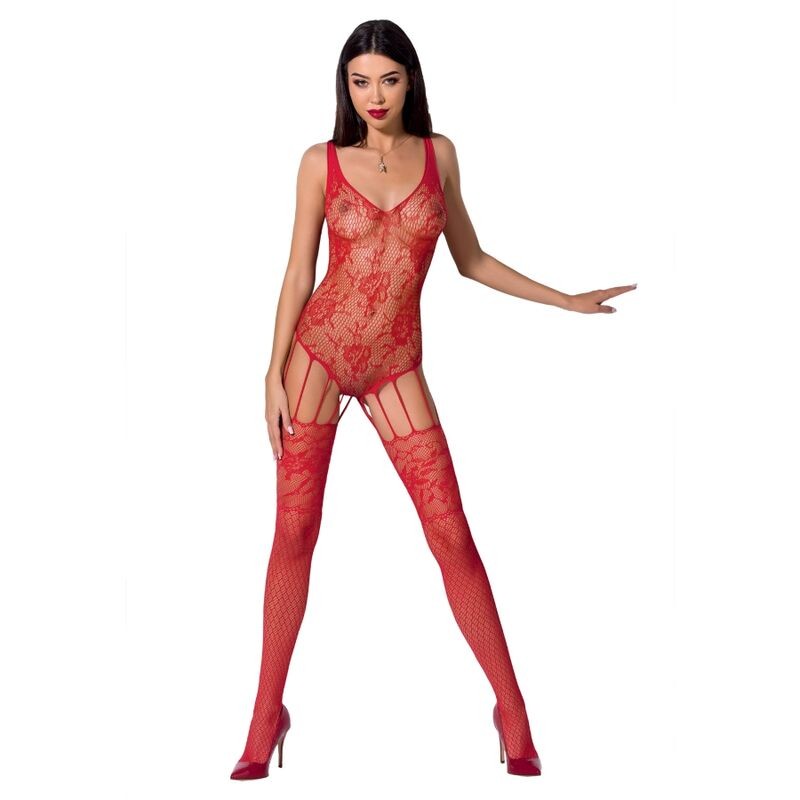 PASSION WOMAN BS074 BODYSTOCKING ONE SIZE BLACK - D-225566 - Dona Pimenta