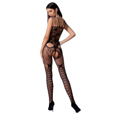 PASSION WOMAN BS076 BODYSTOCKING ONE SIZE BLACK - D-225572 - Dona Pimenta