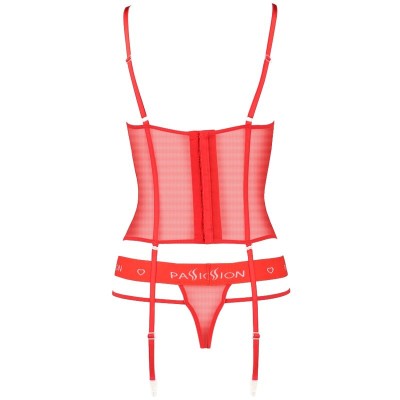 PASSION KYOUKA CORSET - RED S / M - D-228696 - Dona Pimenta