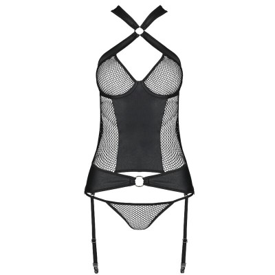 PAIXÃO AMANDA CORSET ECO COURO S / M - D-229653 - Dona Pimenta