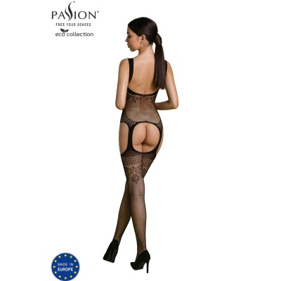 PAIXÃO - COLEÇÃO ECO BODYSTOCKING ECO BS008 PRETO - D-236103 - Dona Pimenta