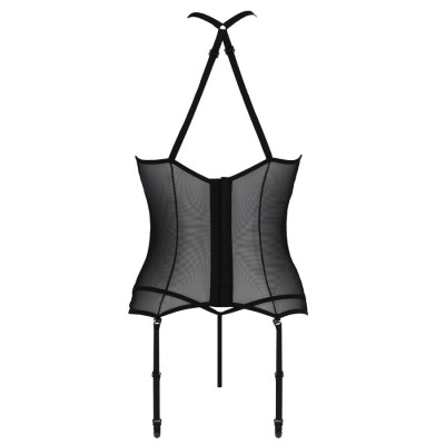 PAIXÃO - SATARA CORSET LINHA ERÓTICA PRETO S/M - D-236281 - Dona Pimenta