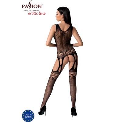 PASSION - BS099 BODYSTOCKING PRETO TAMANHO ÚNICO - D-236367 - Dona Pimenta