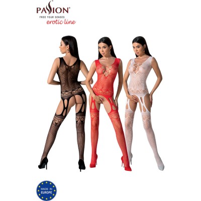 PASSION - BS099 BODYSTOCKING PRETO TAMANHO ÚNICO - D-236367 - Dona Pimenta