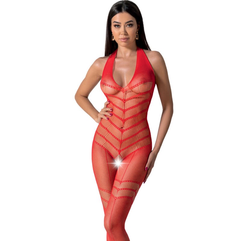 PASSION - BS100 BODYSTOCKING PRETO TAMANHO ÚNICO - D-236370 - Dona Pimenta