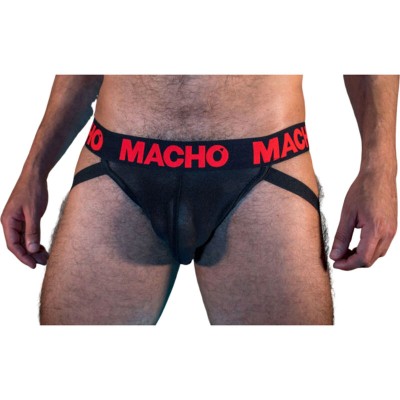 MACHO - MX26X2 JOCK PRETO/VERMELHO S - D-236861 - Dona Pimenta