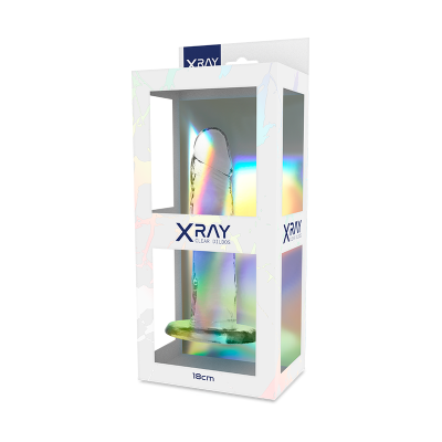 XRAY ARNÉS + DILDO TRANSPARENTE 18CM X 4CM - D-227445 - Dona Pimenta