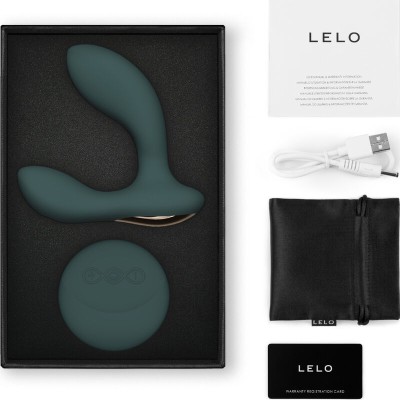 LELO - HUGO 2 MASSAGEADOR DE PRÓSTATA COM CONTROLE REMOTO VERDE - D-237767 - Dona Pimenta