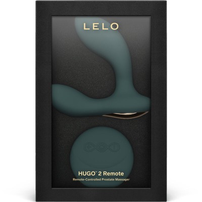 LELO - HUGO 2 MASSAGEADOR DE PRÓSTATA COM CONTROLE REMOTO VERDE - D-237767 - Dona Pimenta