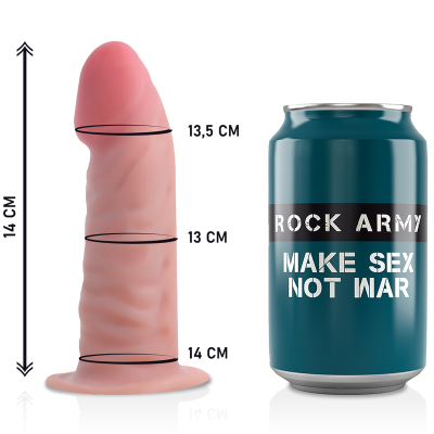 ROCKARMY - ARNÊS + DILDO REALÍSTICO TIGRE DE DUAL DENSIDADE 14CM - D-227452 - Dona Pimenta