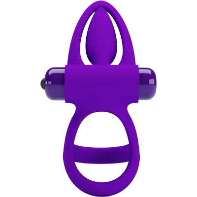 PRETTY LOVE - ANEL VIBRADOR 10 VIBRAÕES LILA SILICONE - D-236074 - Dona Pimenta