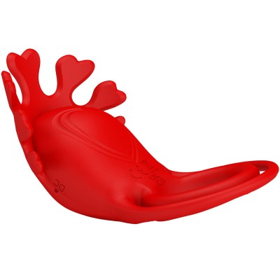 PRETTY LOVE - ANEL VIBRADOR RUBEN 7 VIBRAÕES SILICONE VERMELHO - D-236075 - Dona Pimenta