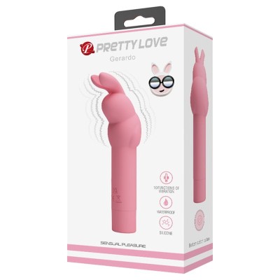 PRETTY LOVE - VIBRADOR DE SILICONE COELHO ROSA GERARDO - D-236967 - Dona Pimenta