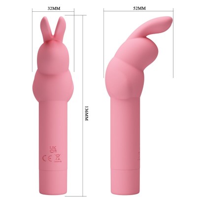 PRETTY LOVE - VIBRADOR DE SILICONE COELHO ROSA GERARDO - D-236967 - Dona Pimenta