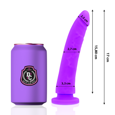 DELTA CLUB -  TOYS LILAC DILDO MEDICAL SILICONE 17 X 3 CM - D-227142 - Dona Pimenta