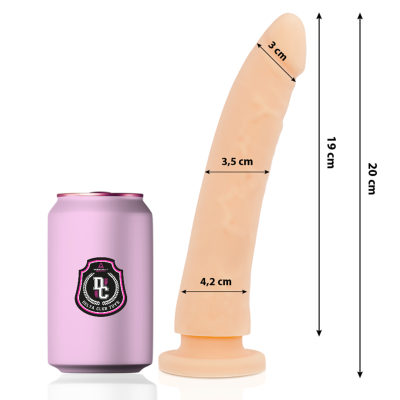 DELTA CLUB - TOYS DILDO MÉDICO NATURAL SILICONE 20 X 4 CM - D-227143 - Dona Pimenta