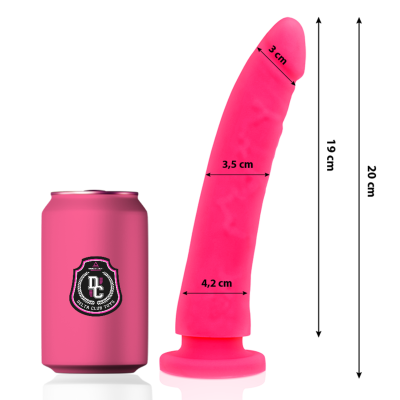 DELTA CLUB -TOYS DILDO MÉDICO ROSA SILICONE 20 X 4 CM - D-227144 - Dona Pimenta