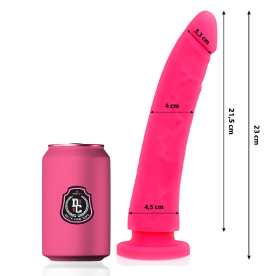 DELTA CLUB -  TOYS DILDO MÉDICO DE SILICONE ROSA 23 X 4,5 CM - D-227147 - Dona Pimenta