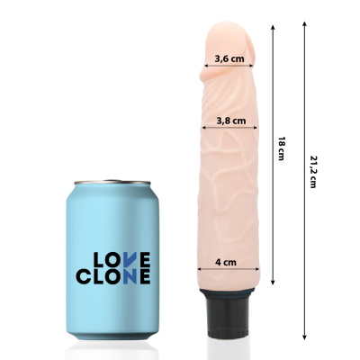 LOVECLONE FINN AUTO-LUBRIFICAÇÃO VIBRADOR 21,2 CM - D-220069 - Dona Pimenta