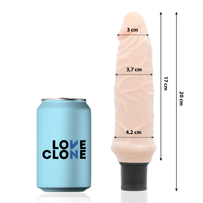 VIBRADOR DE AUTOLUBRIFICAÇÃO LOVECLONE IVAR 20CM - D-220111 - Dona Pimenta