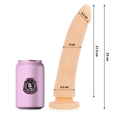 DELTA CLUB - TOYS DILDO MÉDICO NATURAL SILICONE 23 X 4,5 CM - D-227146 - Dona Pimenta