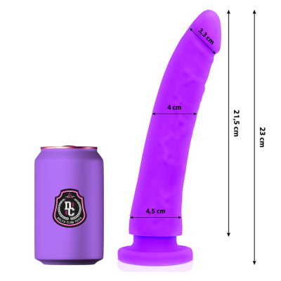 DELTA CLUB -  TOYS LILAC DILDO MEDICAL SILICONE 23 X 4,5 CM - D-227148 - Dona Pimenta