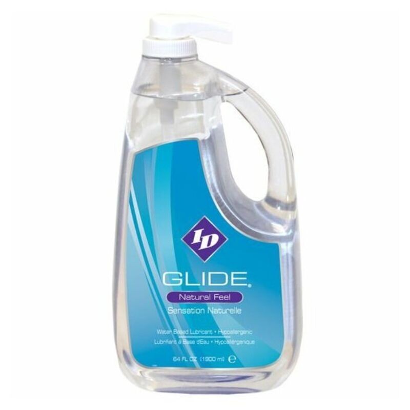 ID GLIDE - LUBRIFICANTE À BASE DE ÁGUA + SENSAÇÃO NATURAL HIPOALERGÉNICA 1900 ML - D-236942 - Dona Pimenta