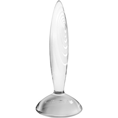 SATISFYER - PLUG ANAL DE CRISTAL ESPUMANTE - D-237600 - Dona Pimenta