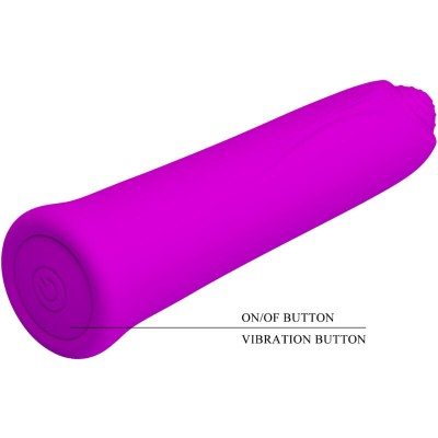 PRETTY LOVE - VIBRADOR CURTIS MINI SUPER POWER 12 VIBRAÕES DE SILICONE VIOLETA - D-236077 - Dona Pimenta