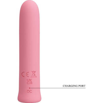 PRETTY LOVE - VIBRADOR CURTIS MINI SUPER POWER 12 VIBRAÕES DE SILICONE ROSA - D-236078 - Dona Pimenta