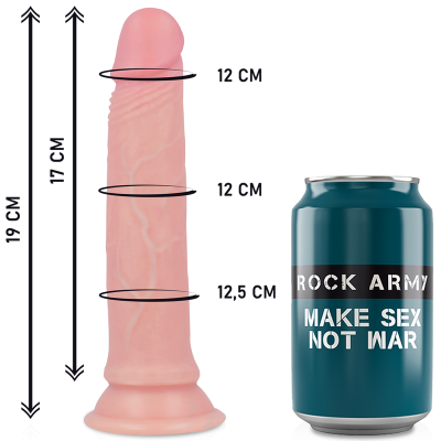 ROCKARMY - ARNÊS + DILDO SILICONE LÍQUIDO PREMIUM AVENGER 19CM - D-227457 - Dona Pimenta