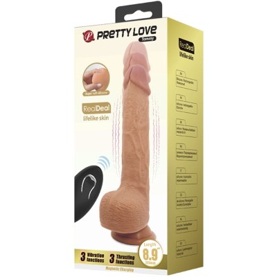 PRETTY LOVE - VIBRADOR TOMMY REALISTIC DILDO 22.5 CM - D-237086 - Dona Pimenta