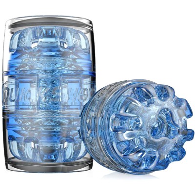 FLESHLIGHT - MASTURBADOR QUICKSHOT TURBO AZUL GELO - D-238114 - Dona Pimenta