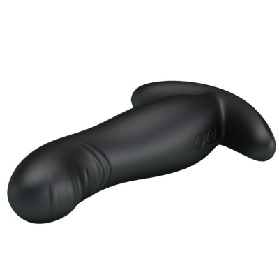 MR PLAY - MASSAGEADOR DE PRÓSTATA PRETO RECARREGVEL - D-226613 - Dona Pimenta