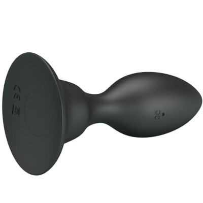 MR PLAY - PLUG ANAL COM CONTROLE REMOTO VIBRAO PRETO - D-226614 - Dona Pimenta